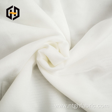 Soft white tricot mesh lining fabric for garment